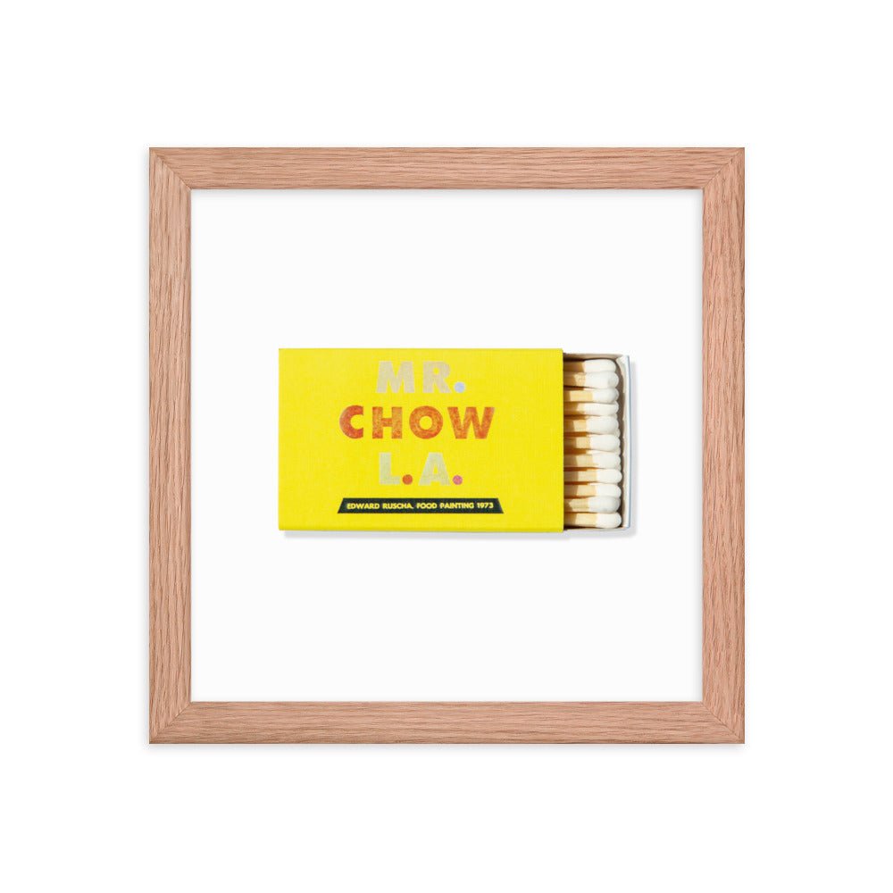Mr. Chow Framed Print - Liza Pruitt