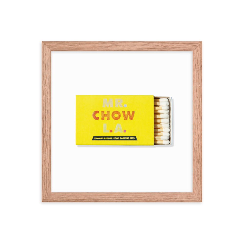 Mr. Chow Framed Print - Liza Pruitt