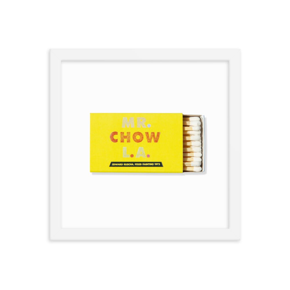 Mr. Chow Framed Print - Liza Pruitt