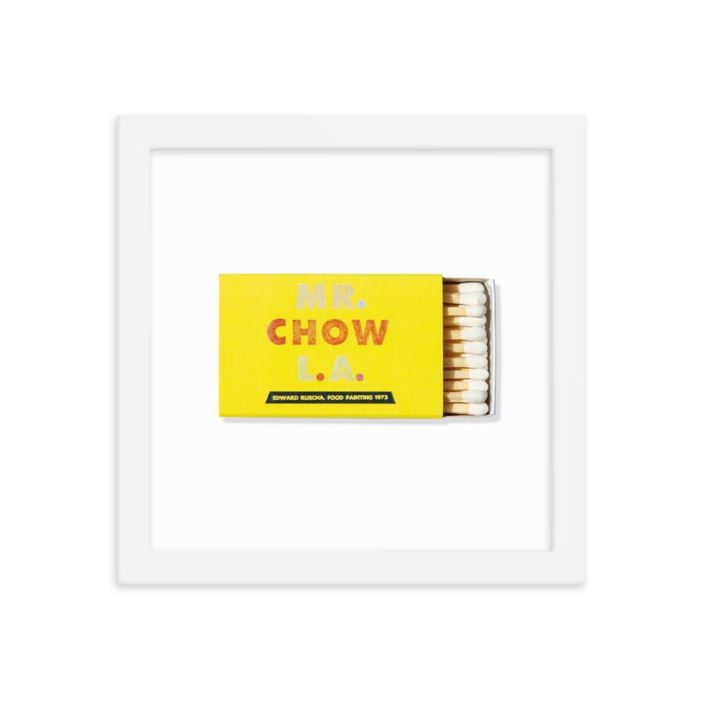 Mr. Chow Framed Print - Liza Pruitt