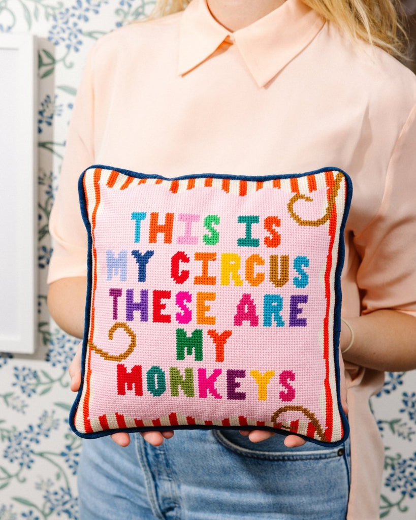 My Circus Needlepoint Pillow - Liza Pruitt