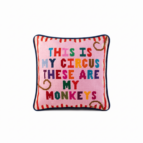 My Circus Needlepoint Pillow - Liza Pruitt