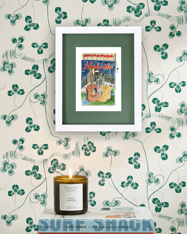 Nashville Matchbook Art Print - Liza Pruitt