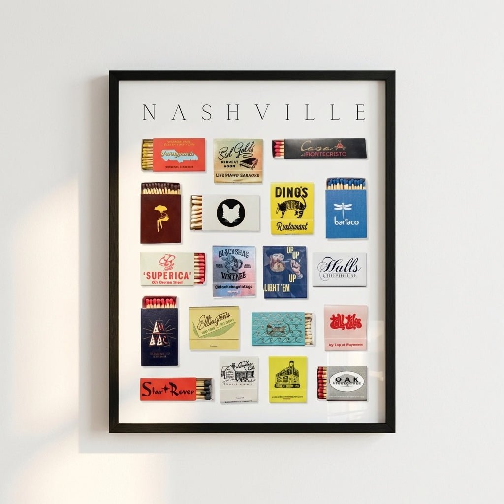 Nashville Matchbox Print - Liza Pruitt