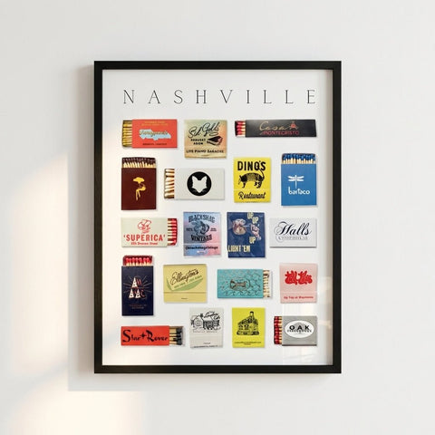 Nashville Matchbox Print - Liza Pruitt