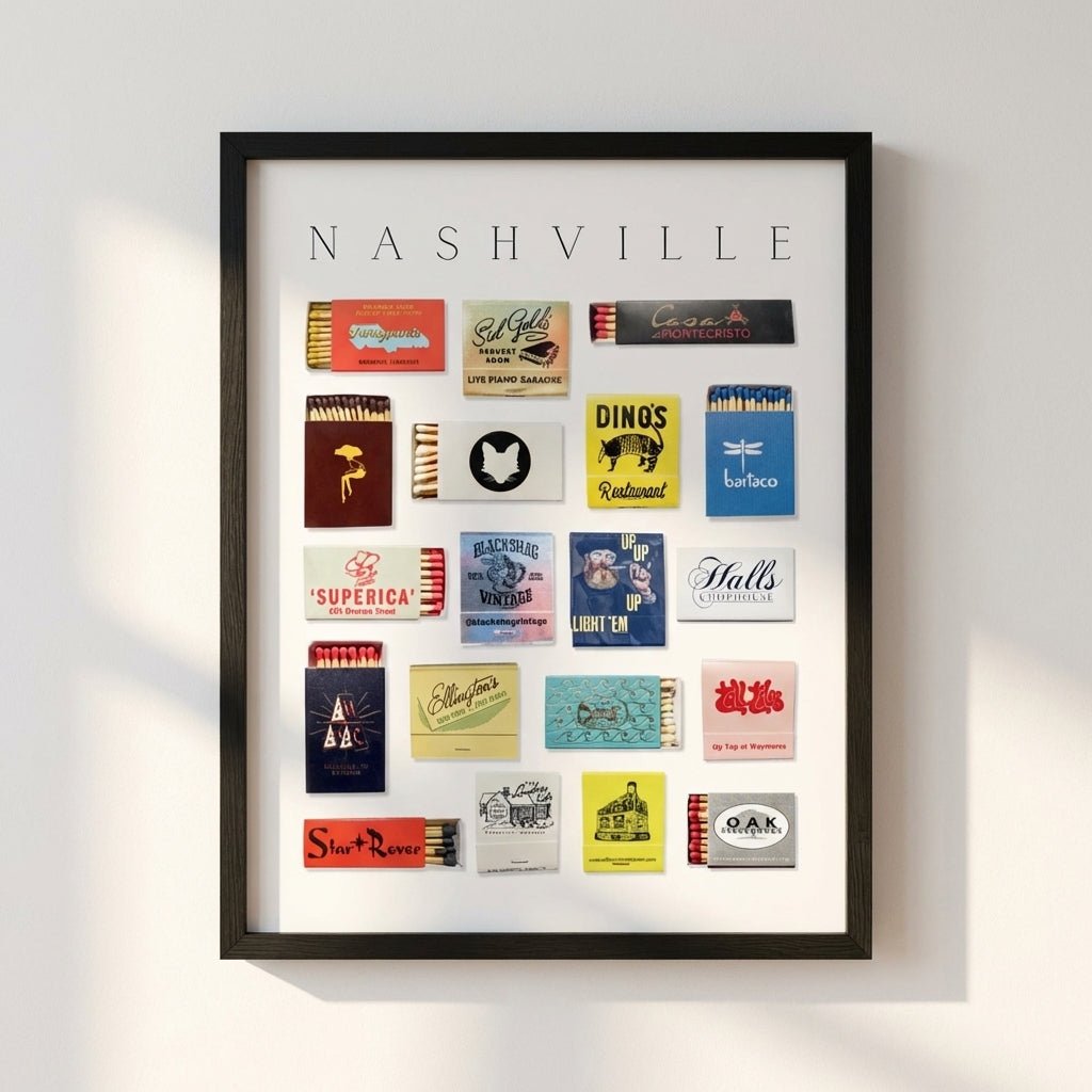 Nashville Matchbox Print - Liza Pruitt