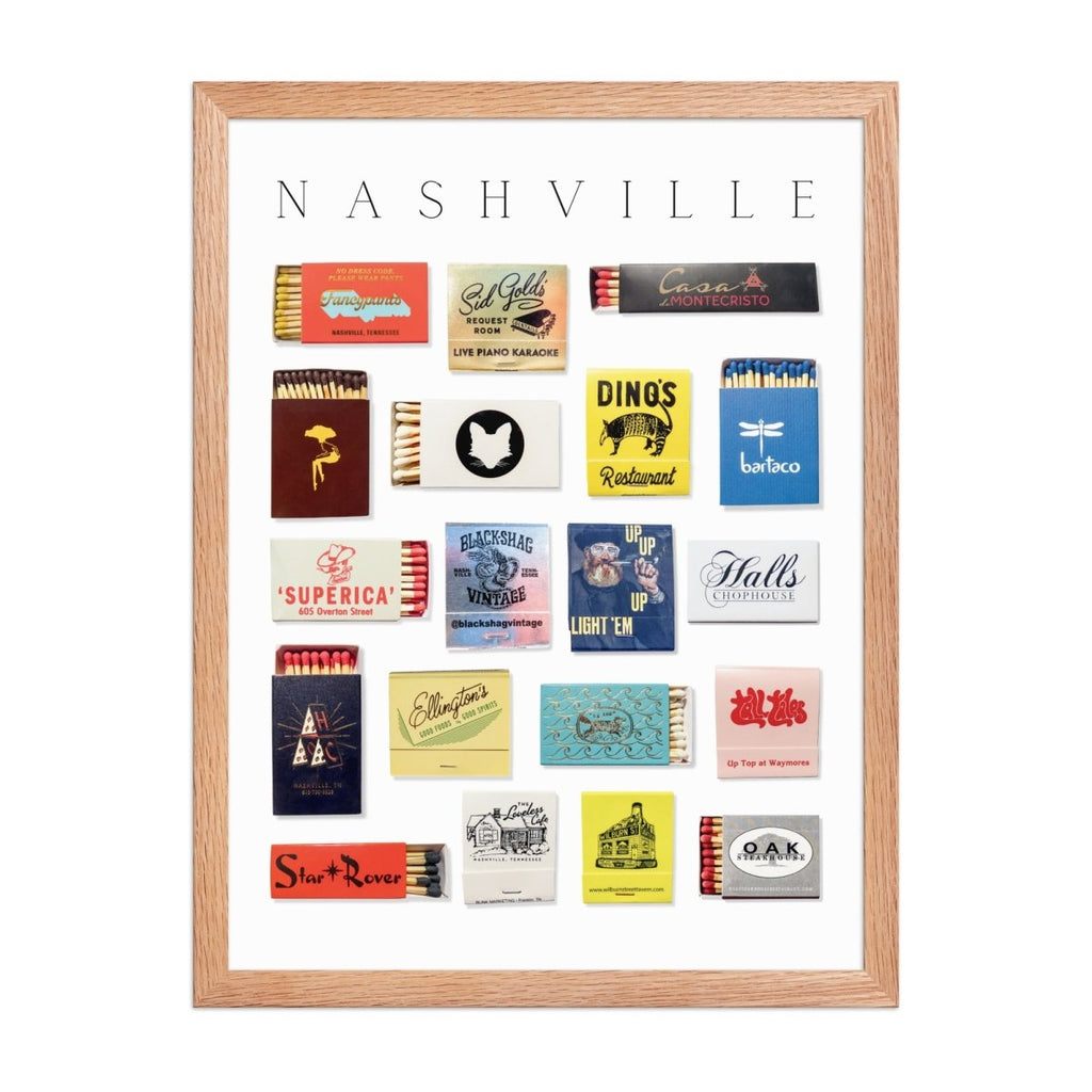 Nashville Matchbox Print - Liza Pruitt