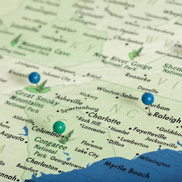 National Parks Push Pin Map Pin Board - Pins Included! - Liza Pruitt