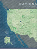 National Parks Push Pin Map Pin Board - Pins Included! - Liza Pruitt