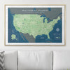National Parks Push Pin Map Pin Board - Pins Included! - Liza Pruitt