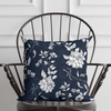 Navy Floral Pillow in Pembroke - Liza Pruitt
