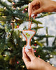 Needlepoint Icon Ornament - Dirty Martini - Liza Pruitt