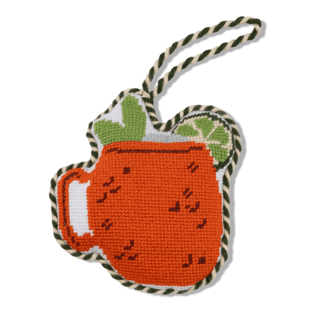 Needlepoint Icon Ornament - Moscow Mule - Liza Pruitt