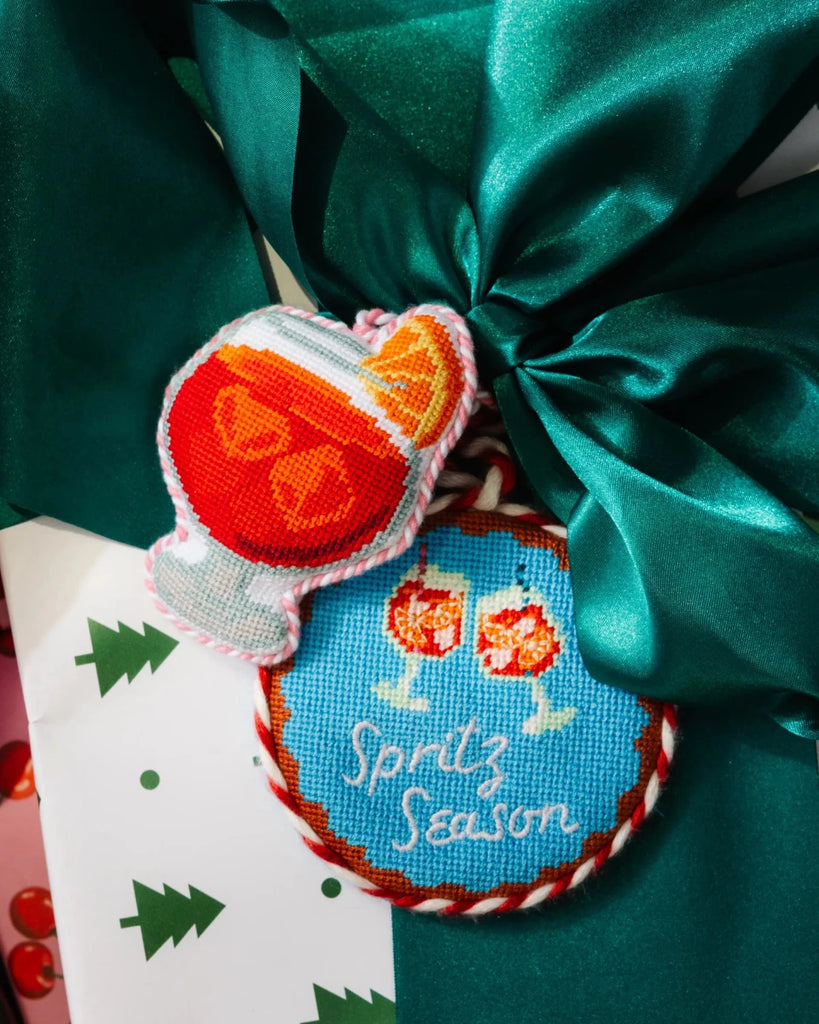Needlepoint Icon Ornament - Negroni - Liza Pruitt