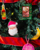 Needlepoint Icon Ornament - Pink Santa - Liza Pruitt