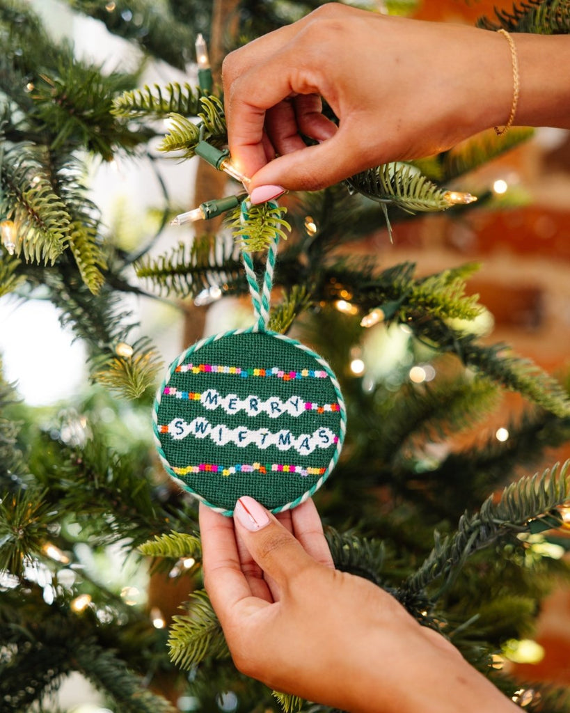 Needlepoint Ornament - Friendship Bracelet - Liza Pruitt