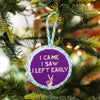 Needlepoint Ornament - Left Early - Liza Pruitt