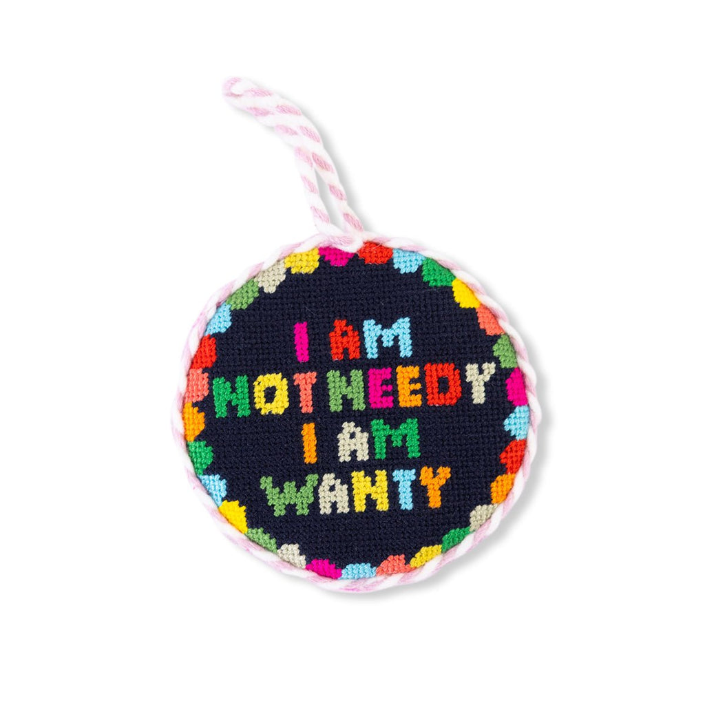 Needlepoint Ornament - Not Needy Rainbow - Liza Pruitt