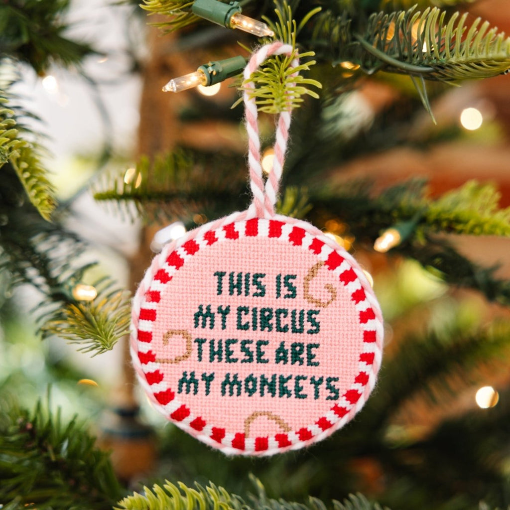 Needlepoint Ornament - This Is My Circus - Liza Pruitt
