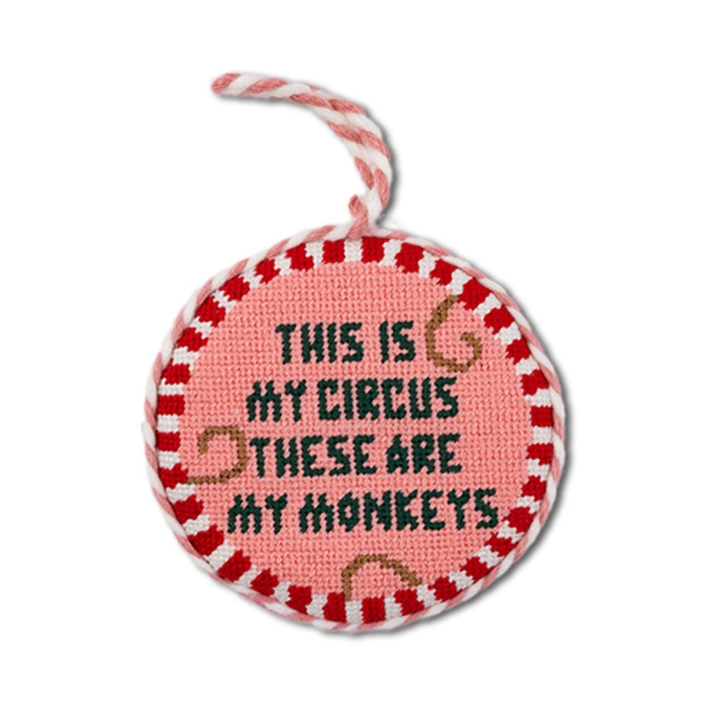Needlepoint Ornament - This Is My Circus - Liza Pruitt