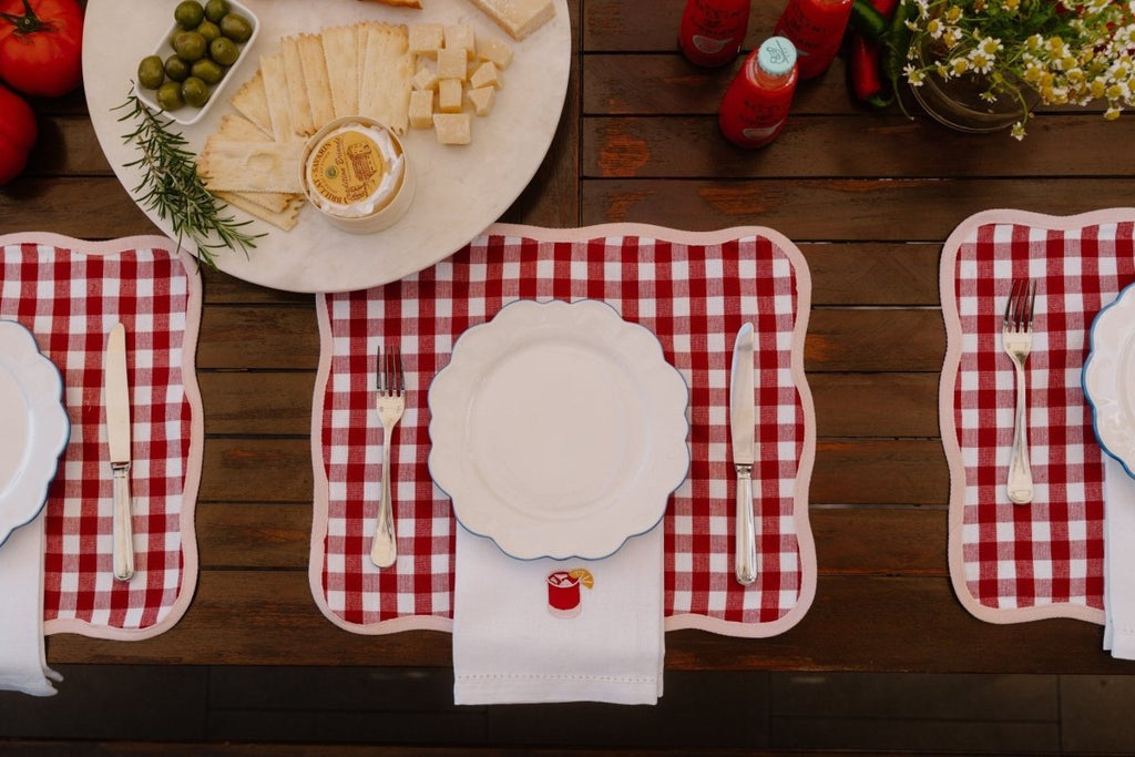 'Negroni' Dinner Napkins (Set of 4) - Liza Pruitt