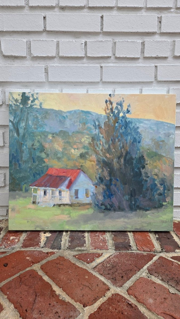 Nellysford Cottage in Early October | 20" h x 24" w - Liza Pruitt