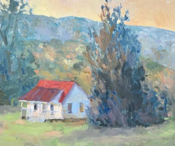 Nellysford Cottage in Early October | 20" h x 24" w - Liza Pruitt