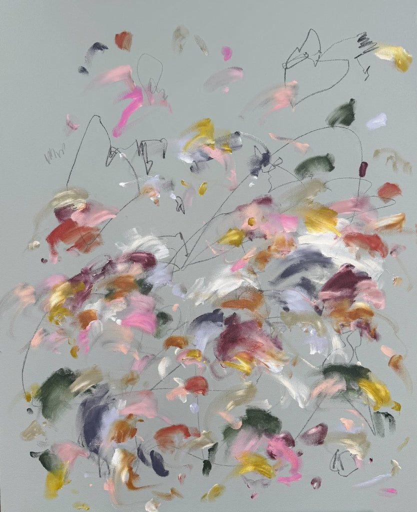 New Moon and the Bull | 30" h x 24" w - Liza Pruitt
