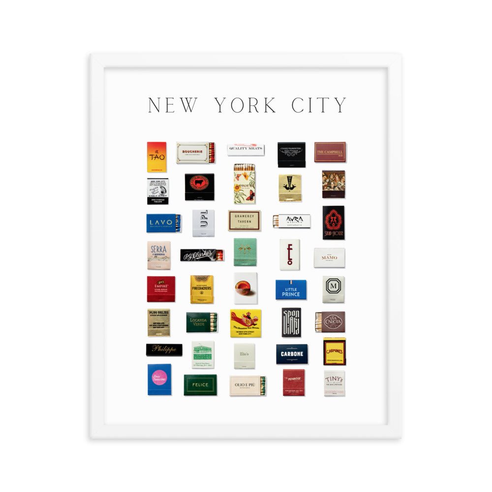 New York City Matchbox Framed Print - Liza Pruitt