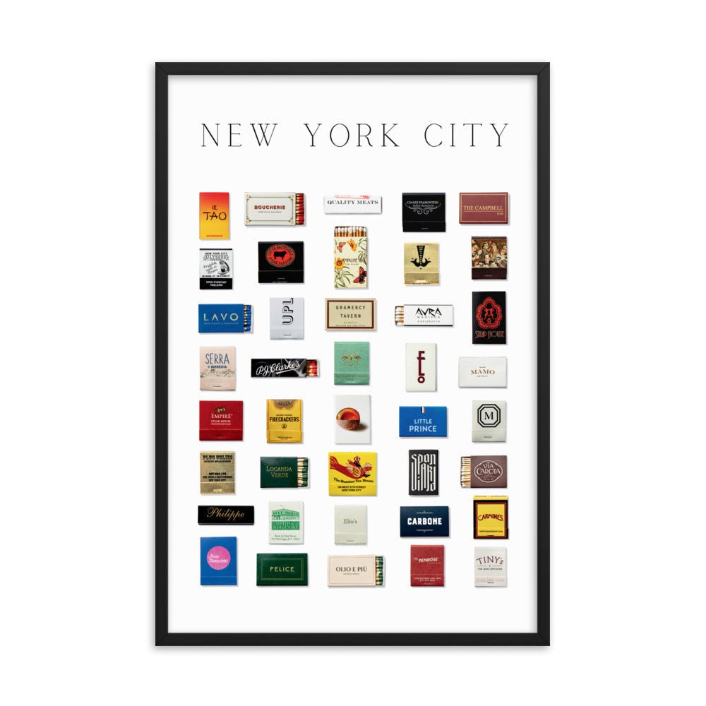 New York City Matchbox Framed Print - Liza Pruitt
