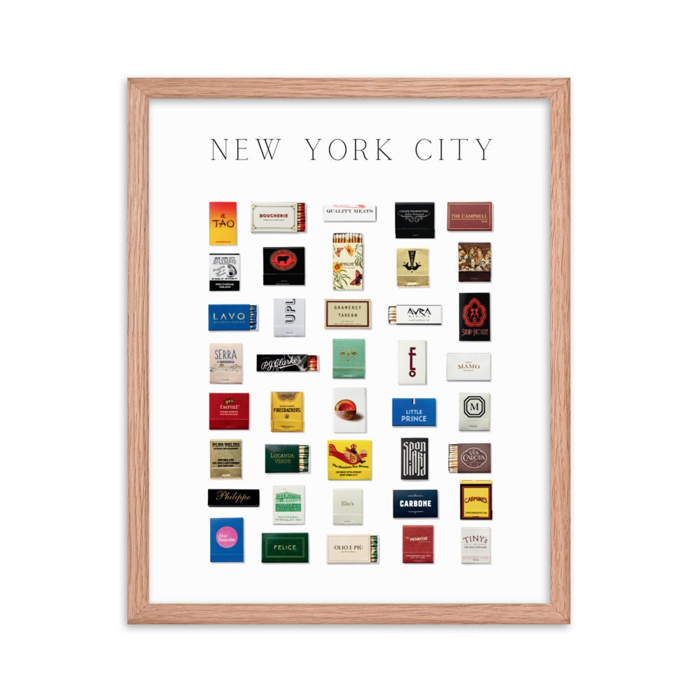 New York City Matchbox Framed Print - Liza Pruitt