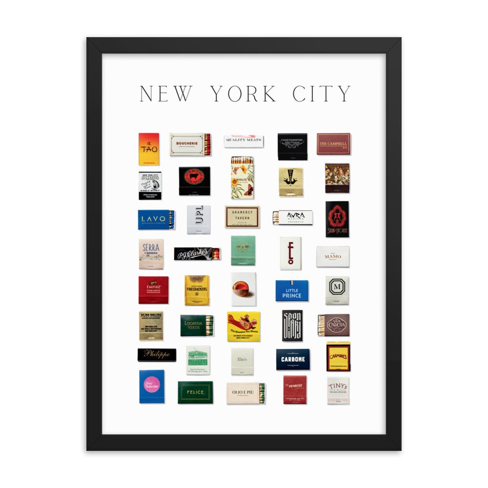 New York City Matchbox Framed Print - Liza Pruitt