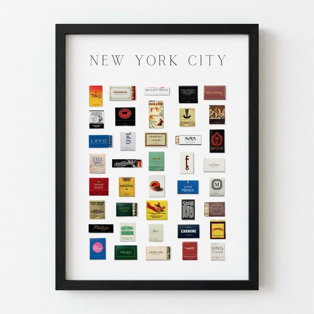 New York City Matchbox Framed Print - Liza Pruitt