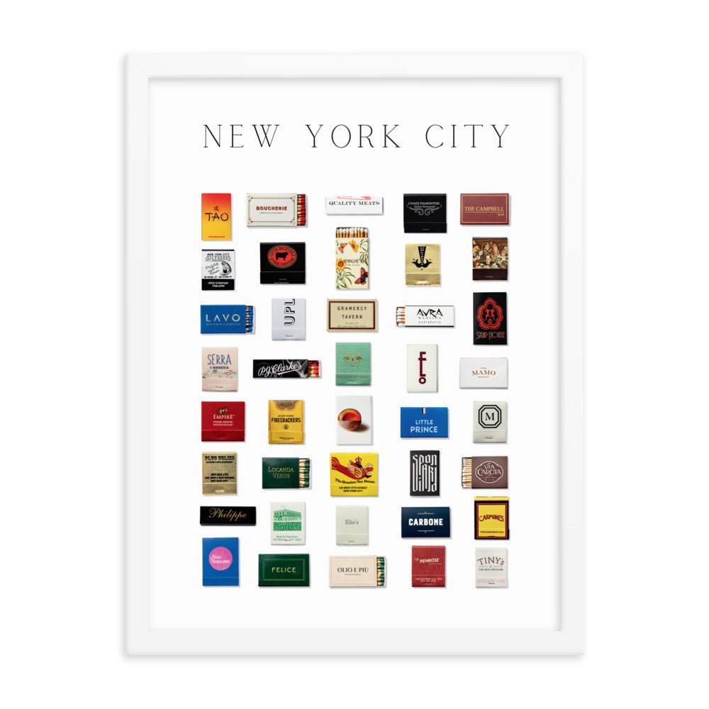 New York City Matchbox Framed Print - Liza Pruitt