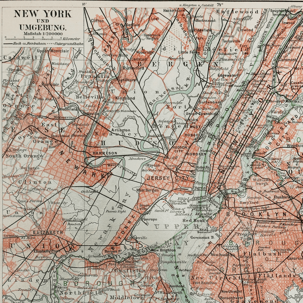 New York City - Vintage Map - Liza Pruitt