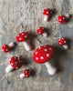 Nordic Felted Mushroom Ornaments - Liza Pruitt