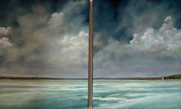 Nor’easterly (Diptych) | 23” h x 36" - 38" w - Liza Pruitt