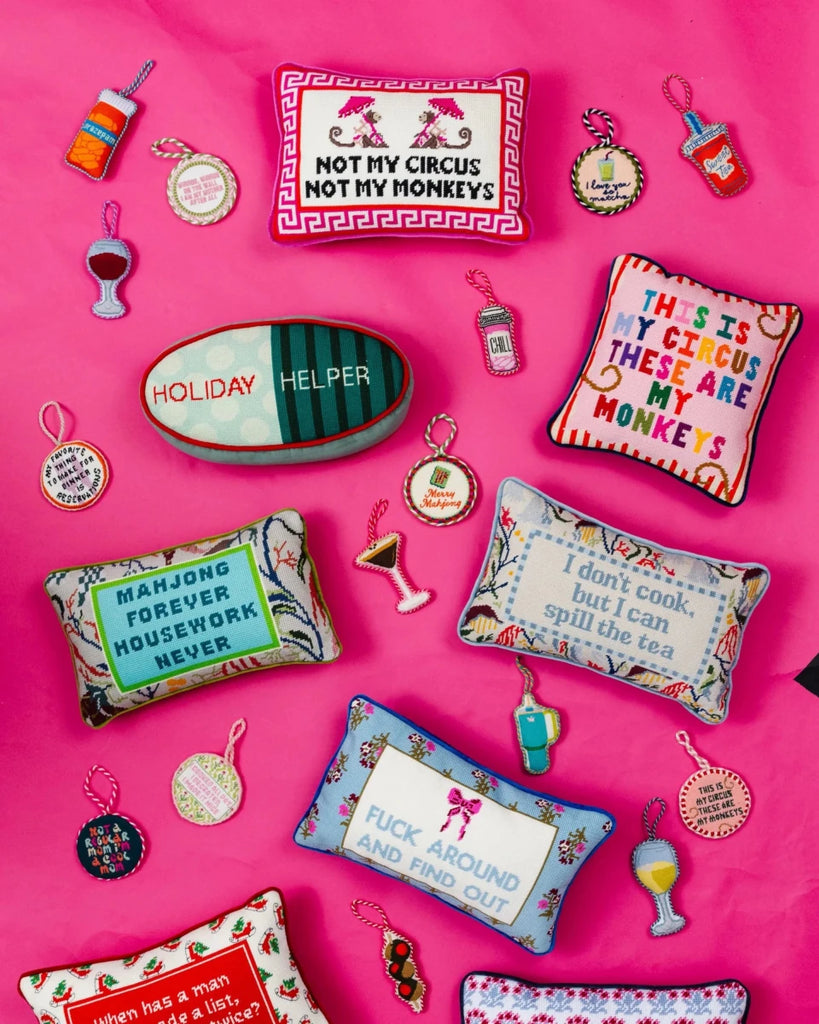 Not My Circus Needlepoint Pillow - Liza Pruitt