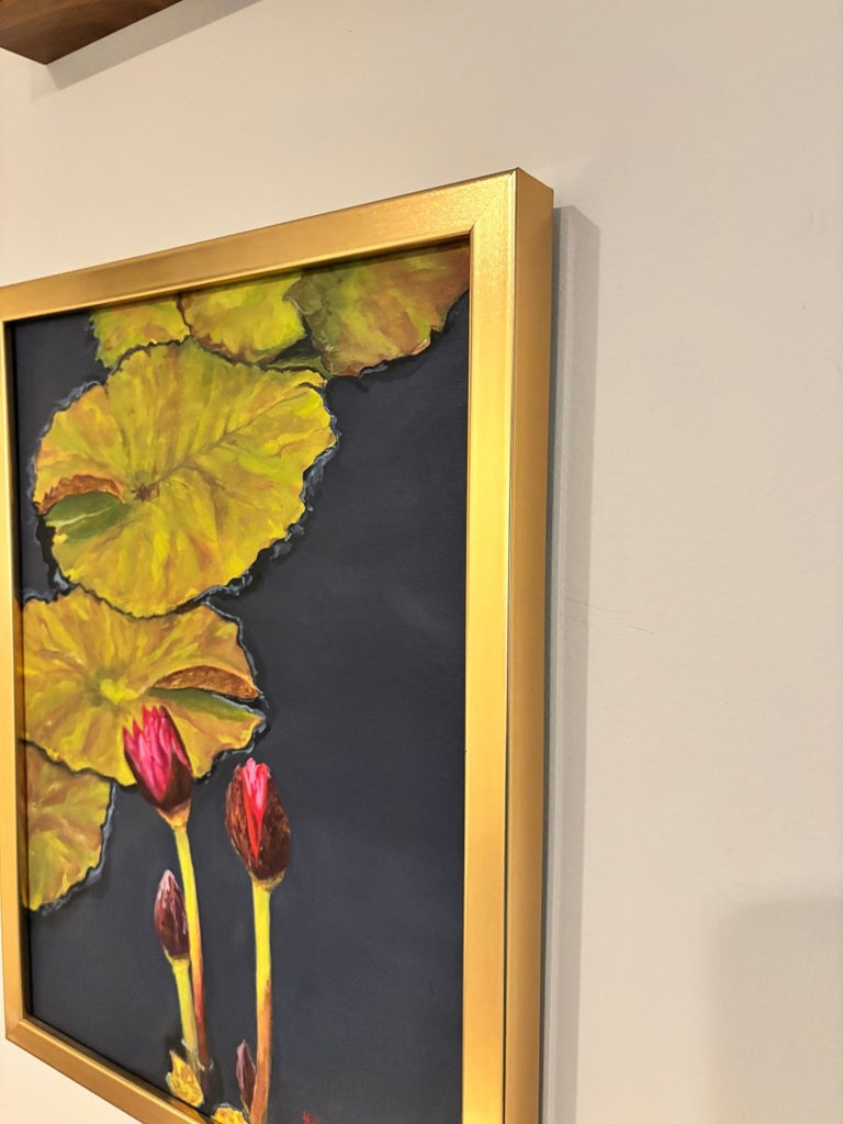 Nymphaea Hot Pink | 17" h x 13" w | Framed - Liza Pruitt
