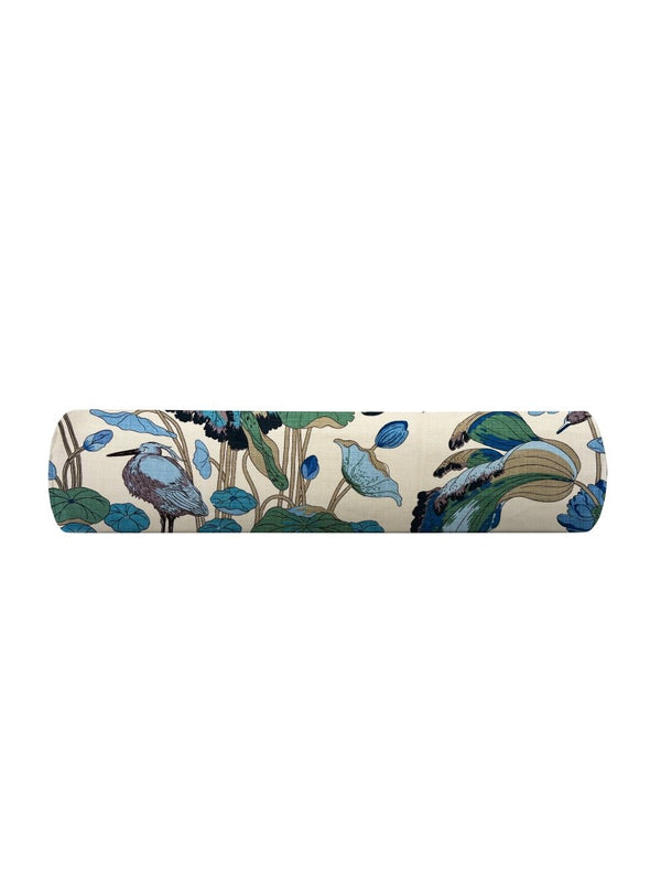Nympheus in Aqua/Teal by Lee Jofa Bolster - Liza Pruitt