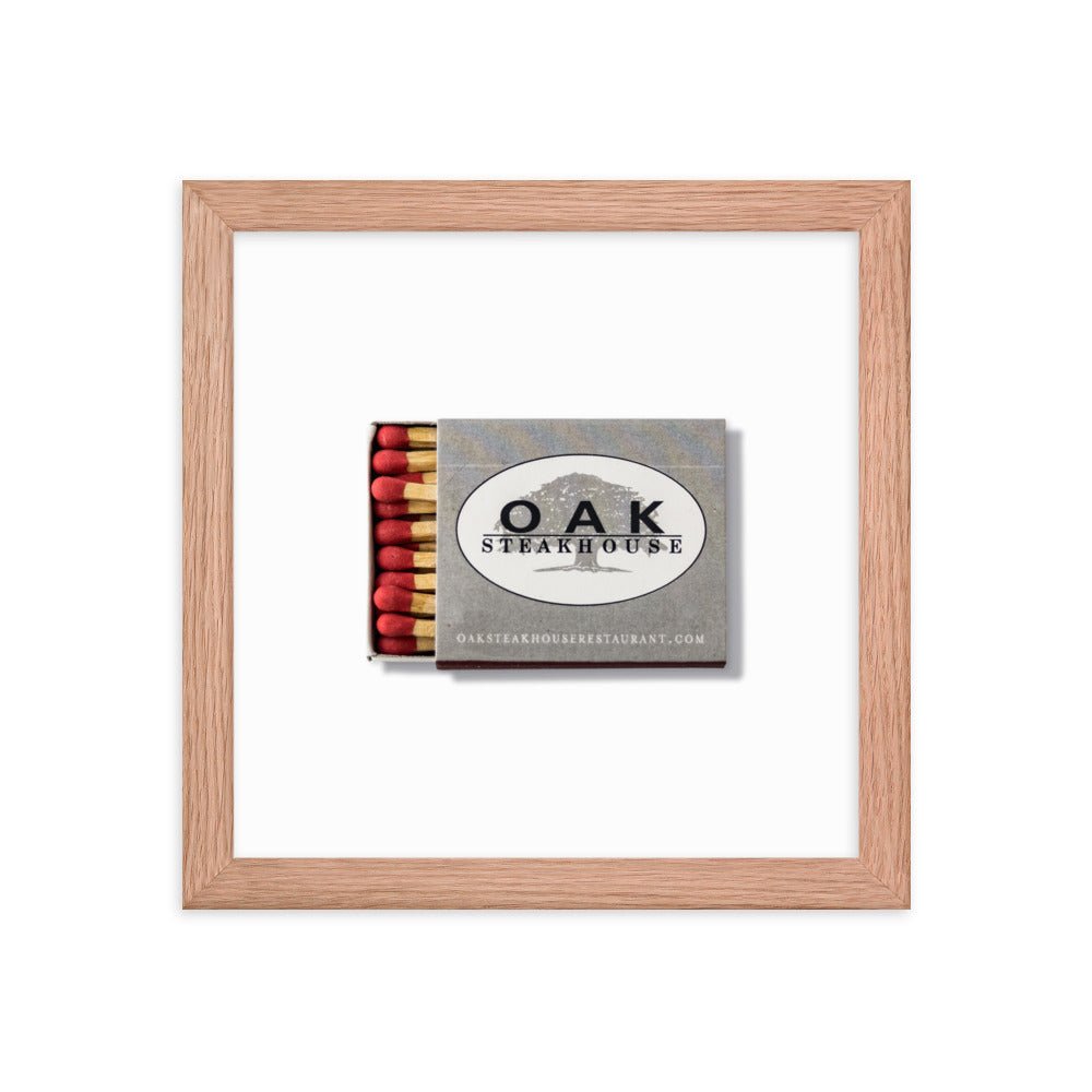 Oak Steakhouse Framed Print - Liza Pruitt