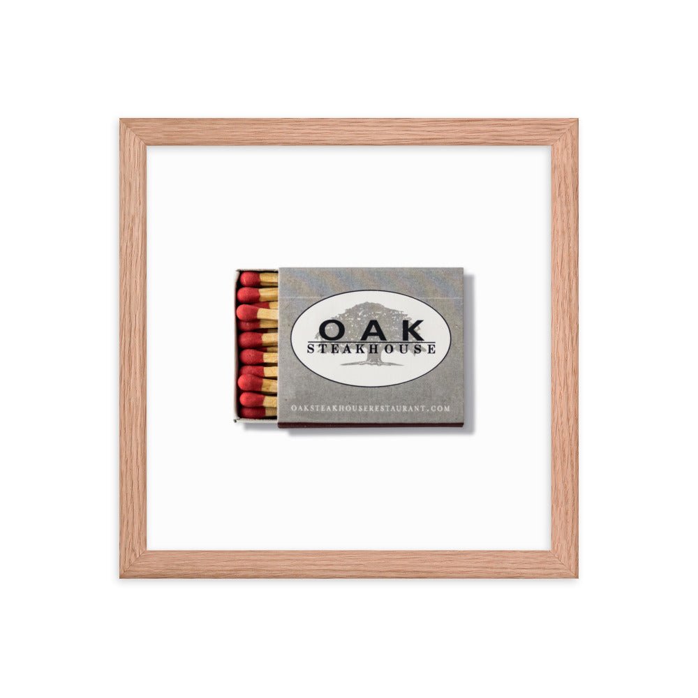 Oak Steakhouse Framed Print - Liza Pruitt