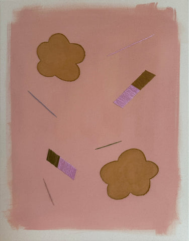 Ochre Garden Confetti | 30" h x 24" w - Liza Pruitt