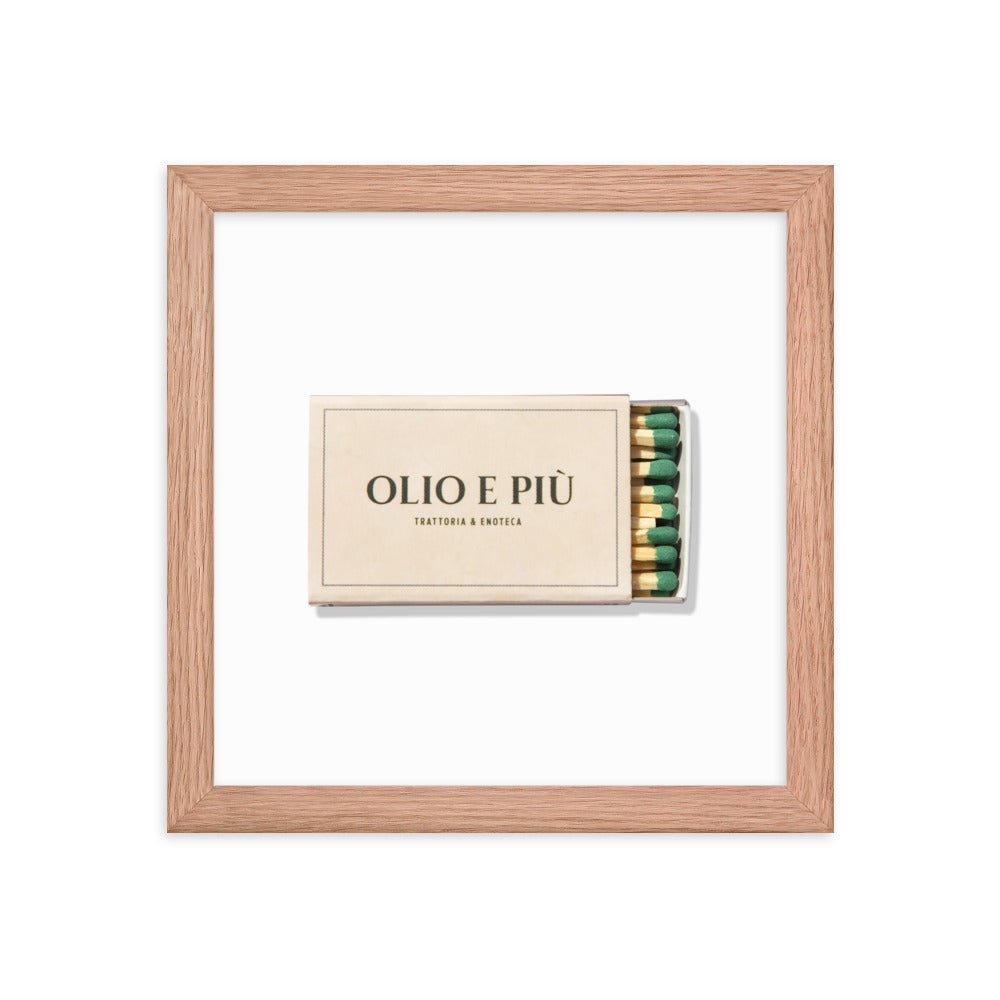 Olio E Piu Framed Print - Liza Pruitt