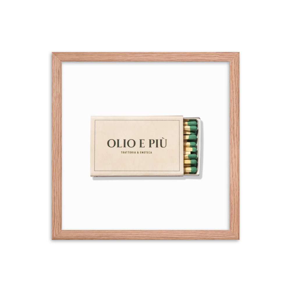 Olio E Piu Framed Print - Liza Pruitt