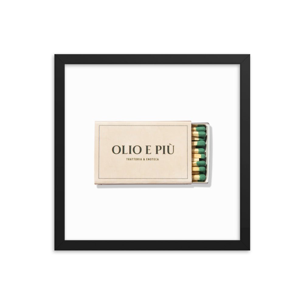 Olio E Piu Framed Print - Liza Pruitt
