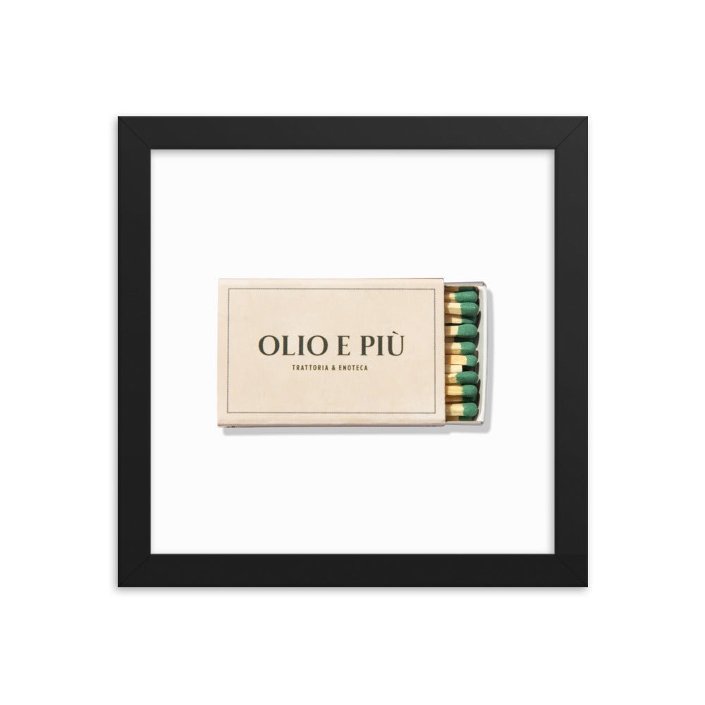 Olio E Piu Framed Print - Liza Pruitt