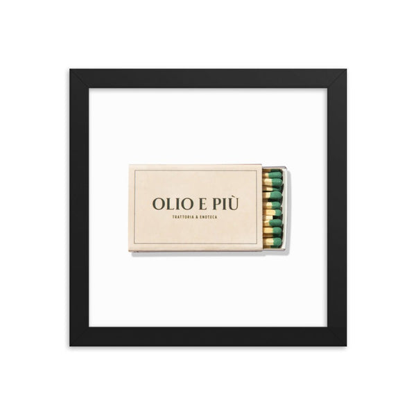 Olio E Piu Framed Print - Liza Pruitt
