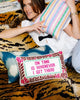 On Time Needlepoint Pillow - Liza Pruitt