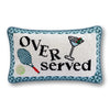 Overserved Needlepoint Pillow - Liza Pruitt